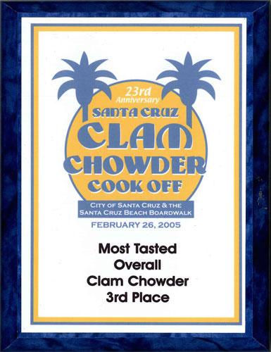 Calm Chowder 2005 3rd Most Tasted