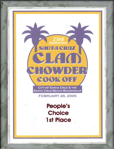 Calm Chowder 2005 1st Peoples Choice