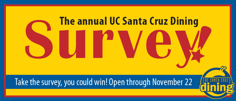 Take the UCSC Dining survey, you could win!